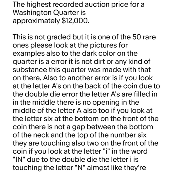 1965 George Washington Clad RARE Quarter - Picture 6 of 12